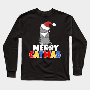 Merry Catmas Long Sleeve T-Shirt